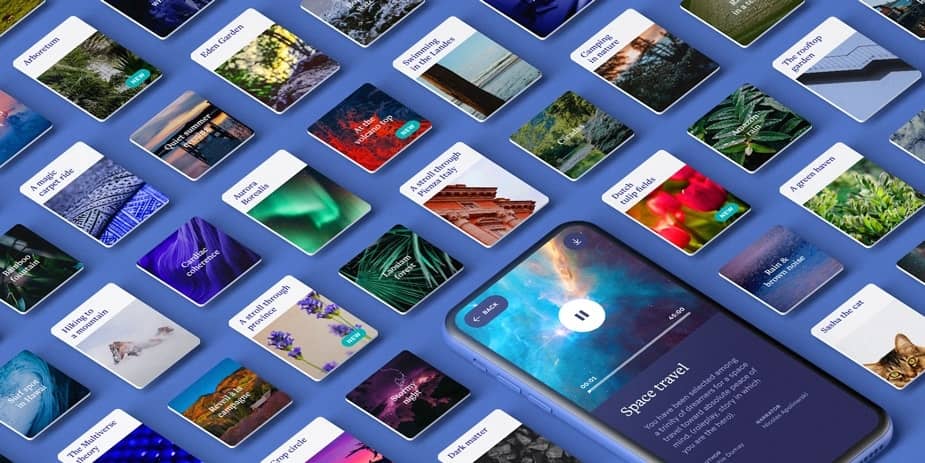 Hoom App: Exclusive audio contents created by sleep specialists.